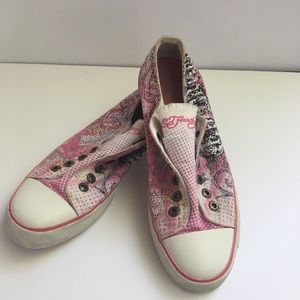 Ed Hardy Laceless Slip On Sneakers
